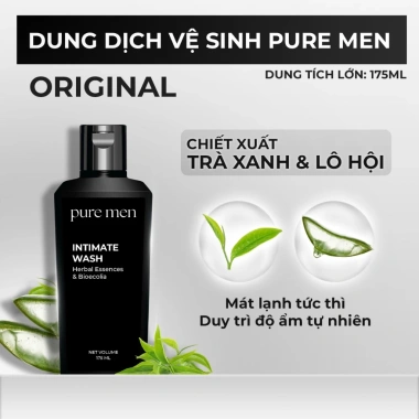 Combo 2 Dung Dịch Vệ Sinh Nam Pure Men 175ml - Làm Sạch, Khử Mùi, Hương Nước Hoa 8