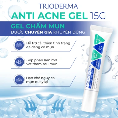 Combo 2 Gel chấm mụn Trioderma Anti Acne Gel 15g - Mờ thâm, giảm mụn, giá 345.000 2