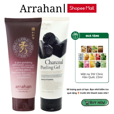Combo 2 Gel Tẩy Da Chết Arrahan Hàn Quốc 180ml: Thảo Dược, Da Sáng Mịn, Giảm còn 165.000 VND