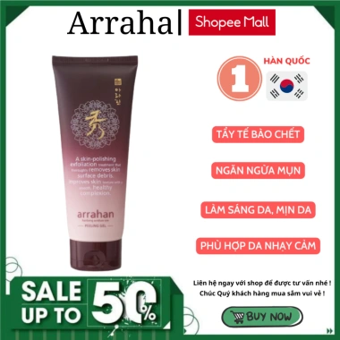 Combo 2 Gel Tẩy Da Chết Arrahan Hàn Quốc 180ml: Thảo Dược, Da Sáng Mịn, Giảm còn 165.000 VND 3