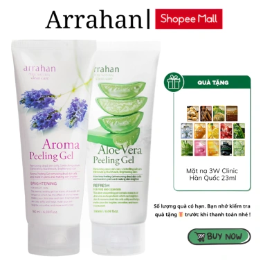 Combo 2 Gel Tẩy Da Chết Arrahan Peeling Gel Hàn Quốc 180ml - Lô Hội Lavender 165k