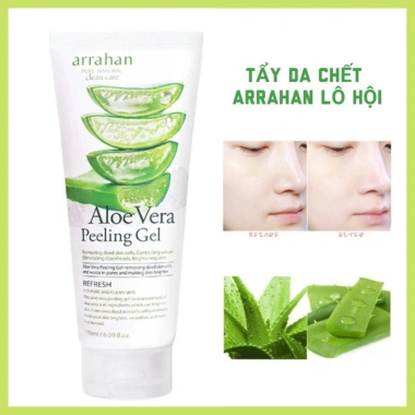 Combo 2 Gel Tẩy Da Chết Arrahan Peeling Gel Hàn Quốc 180ml - Lô Hội Lavender 165k