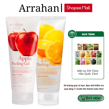 Combo 2 Gel Tẩy Da Chết Arrahan Peeling Gel Hàn Quốc 180ml Táo Chanh - Giá 165k