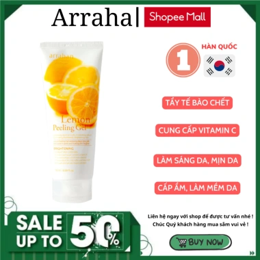 Combo 2 Gel Tẩy Da Chết Arrahan Peeling Gel Hàn Quốc 180ml Táo Chanh - Giá 165k