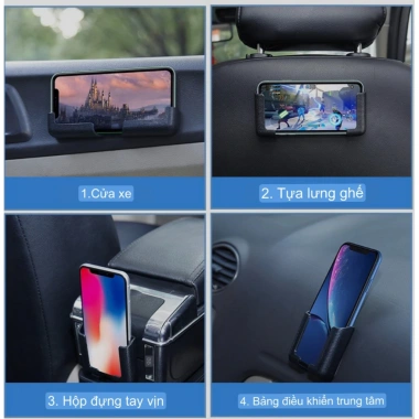 Combo 2 Giá Đỡ Điện Thoại Nhựa - Gắn Xe Hơi và Tường, Thích Mọi Dòng, 30K 5