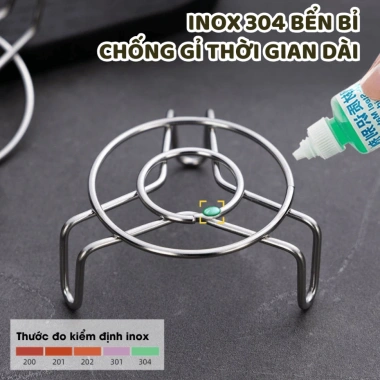Combo 2 Giá Hấp Trứng Mini Inox 304 An Toàn - Vỉ Hấp Đa Năng Ogi Home GDT02 Giá 60.000