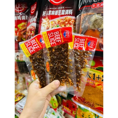 Combo 2 gói bò ướt tẩm vừng 35gr 3 màu cay, ít cay, cay ngọt - Giá 19.999đ 2