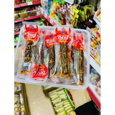 Combo 2 gói bò ướt tẩm vừng 35gr 3 màu cay, ít cay, cay ngọt - Giá 19.999đ 3