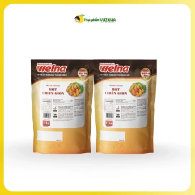 Combo 2 Gói Bột Chiên Giòn Nisshin Seifun Welna 1KG Giá 118.000 VNĐ giòn tan