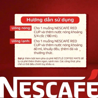 Combo 2 gói Cà phê hòa tan Nescafe Red Cup 30g - Giá chỉ 96.000₫, tiết kiệm ngay 5