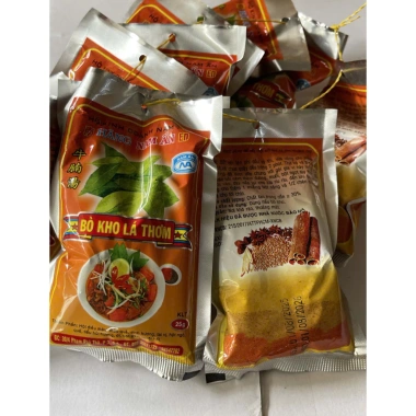 Combo 2 Gói Gia Vị Bò Kho Lá Thơm, Cà Ri Nam Ấn, Bột Cari Nẹy 20g Giá 19.000đ