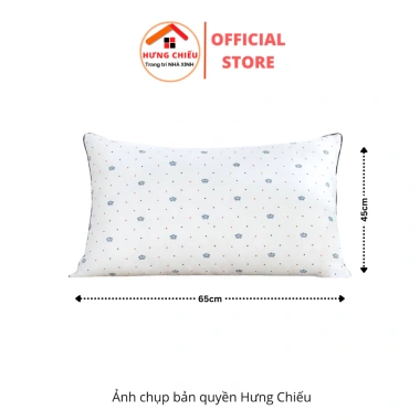 Combo 2 gối họa tiết vương miện bông gòn êm ái - Giảm đau vai gáy, siêu mềm, chỉ 109.000₫ Hưng Chiếu 2