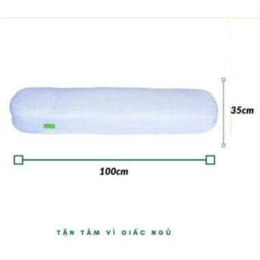 Combo 2 gối nằm + 1 gối ôm ruột bông trắng tinh khiết giá chỉ 69.000 VND 5