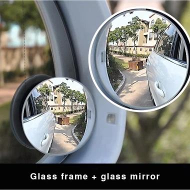 Combo 2 Gương Cầu Lồi Hít Chân Không Xoay 360 do Không Viền - Phụ Ô Tô và Xe Máy, Giá Ưu Đãi 32.000 VND