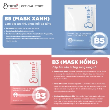 Combo 2 hộp 10 mặt nạ BioCellulose Phôi dừa B5 B3 Dưỡng trắng, phục hồi sâu 25g x20 3 Combo 2 hộp 10 mặt nạ BioCellulose Phôi dừa B5 B3 Dưỡng trắng, phục hồi sâu 25g x20 3