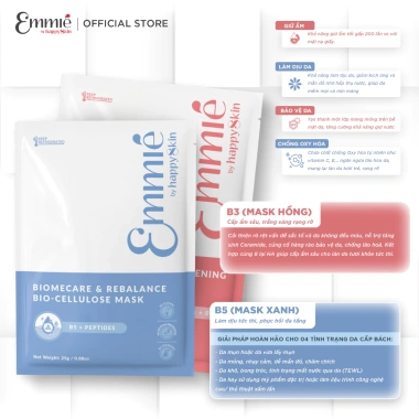 Combo 2 hộp 10 mặt nạ BioCellulose Phôi dừa B5 B3 Dưỡng trắng, phục hồi sâu 25g x20 4 Combo 2 hộp 10 mặt nạ BioCellulose Phôi dừa B5 B3 Dưỡng trắng, phục hồi sâu 25g x20 4