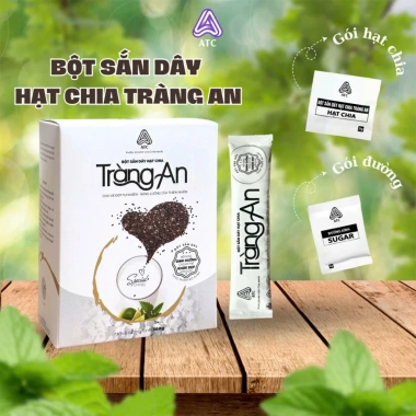 Combo 2 Hộp Bột Sắn Dây và Hạt Chia Tràng An - Tặng 10 Gói Nguyên Chất, Chỉ 190k