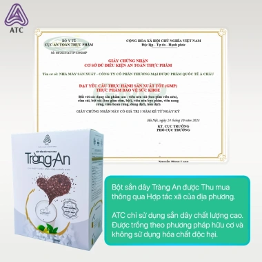 Combo 2 Hộp Bột Sắn Dây và Hạt Chia Tràng An - Tặng 10 Gói Nguyên Chất, Chỉ 190k