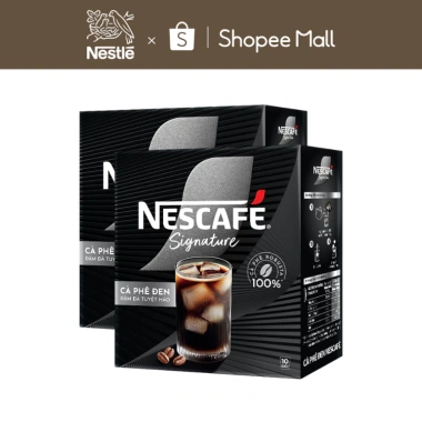 Combo 2 hộp Cà phê đen hòa tan NESCAFÉ Signature - Đậm đà tuyệt hảo chỉ 105.000₫ 2 Combo 2 hộp Cà phê đen hòa tan NESCAFÉ Signature - Đậm đà tuyệt hảo chỉ 105.000₫ 2