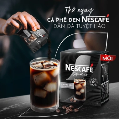 Combo 2 hộp Cà phê đen hòa tan NESCAFÉ Signature - Đậm đà tuyệt hảo chỉ 105.000₫