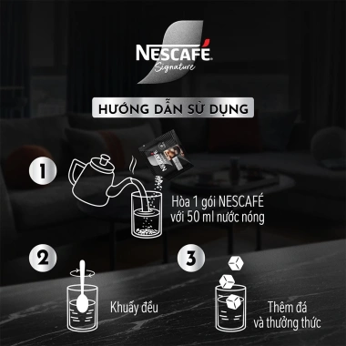 Combo 2 hộp Cà phê đen hòa tan NESCAFÉ Signature - Đậm đà tuyệt hảo chỉ 105.000₫ 5 Combo 2 hộp Cà phê đen hòa tan NESCAFÉ Signature - Đậm đà tuyệt hảo chỉ 105.000₫ 5