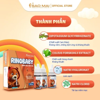Combo 2 hộp Dung Dịch Nhỏ Mũi Rinobaby Vị Ngọt 10ml - Giá ưu đãi 270.000 VND 4
