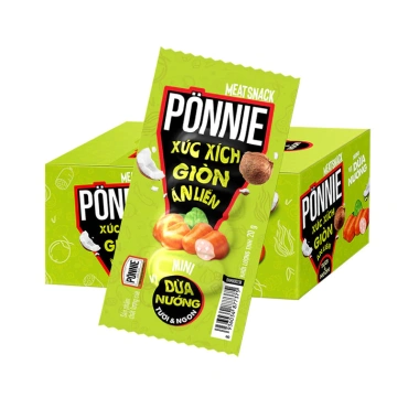 Combo 2 Hộp Hotdog Pönnie Xúc Xích Giòn Ăn Liền 20 cây/20g - Giá chỉ 209.000₫ 2