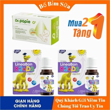 Combo 2 Hộp Lineabon Vitamin K2+D3 10ml - Hấp Thụ Canxi, Ngừa Loãng Xương Trẻ 9 Combo 2 Hộp Lineabon Vitamin K2+D3 10ml - Hấp Thụ Canxi, Ngừa Loãng Xương Trẻ 9