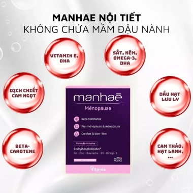 Combo 2 hộp Manhae nội tiết tố nữ – Điều hòa kinh nguyệt, hỗ trợ làm đẹp da, chỉ 412.000₫ 6