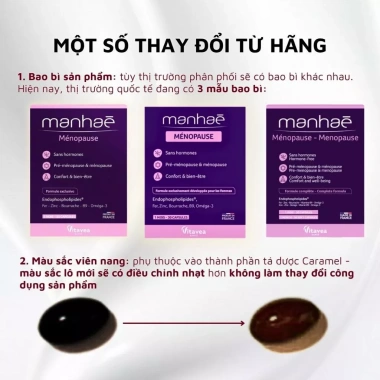 Combo 2 hộp Manhae nội tiết tố nữ – Điều hòa kinh nguyệt, hỗ trợ làm đẹp da, chỉ 412.000₫ 7