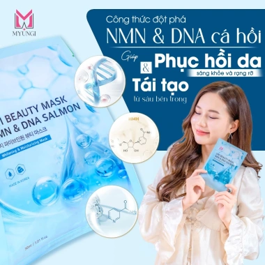 Combo 2 Hộp Mặt Nạ Hàn Quốc MYUNGI NMN DNA Cá Hồi Cấp Ẩm Tái Tạo Da 500k 4 Combo 2 Hộp Mặt Nạ Hàn Quốc MYUNGI NMN DNA Cá Hồi Cấp Ẩm Tái Tạo Da 500k 4