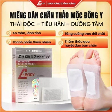 Combo 2 Hộp Miếng Dán Thảo Mộc Dr.Body Thải Độc Chân & Bụng – Thư Giãn, Giá 369.000đ 5