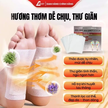 Combo 2 Hộp Miếng Dán Thảo Mộc Dr.Body Thải Độc Chân & Bụng – Thư Giãn, Giá 369.000đ 7