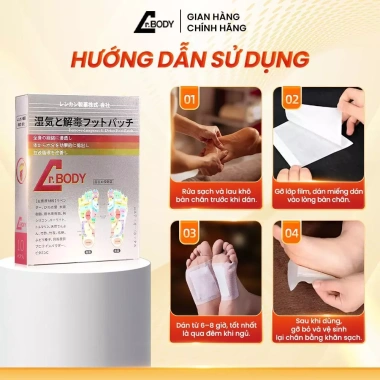 Combo 2 Hộp Miếng Dán Thảo Mộc Dr.Body Thải Độc Chân & Bụng – Thư Giãn, Giá 369.000đ 8