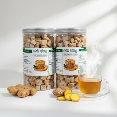 Combo 2 hộp mứt gừng 350g - Viên mứt thơm ngon, gừng gió, đường phèn, ưu đãi 165.000đ
