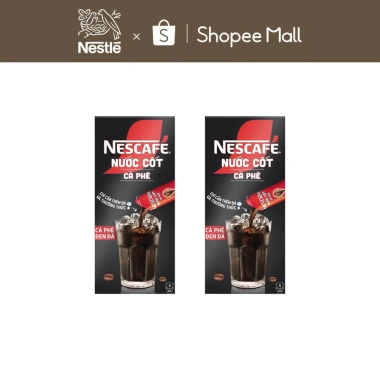 Combo 2 hộp Nước Cốt Cà Phê NESCAFÉ Đen Đá 5 gói 75ml - Giá chỉ 100.000đ