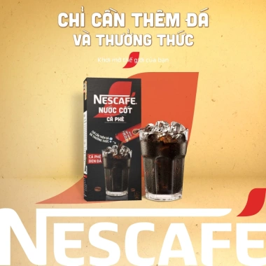 Combo 2 hộp Nước Cốt Cà Phê NESCAFÉ Đen Đá 5 gói 75ml - Giá chỉ 100.000đ