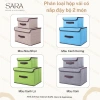 Combo 2 hộp vải đựng quần áo nắp đậy đa màu - Giá chỉ 64.000 VND, giảm mạnh 8