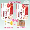 Combo 2 hộp Viên uống Glutathion Gold - Da đẹp, chống oxy hoá, độ ẩm, sáng da