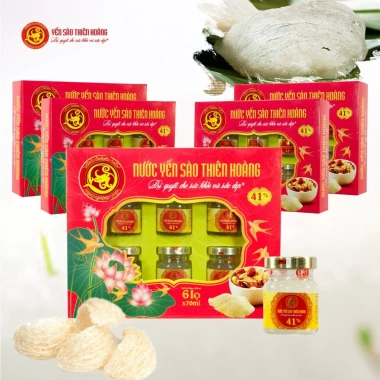 Combo 2 hộp Yến Sào Thiên Hoàng 41% tổ yến có đường 12 lọ 70ml – Giá ưu đãi 398.000₫