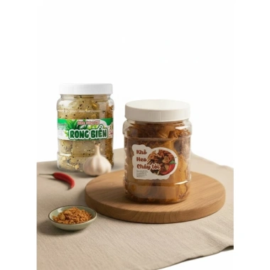 Combo 2 Hũ Bánh Tráng Rong Biển + Khô Heo Cháy Tỏi - Ăn Vặt Vị Đậm Đà 52.000đ