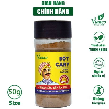 Combo 2 hủ bột gia vị Vianco Cà Ri 50g và Ngũ Vị Hương 50g giảm giá 54.000 VND