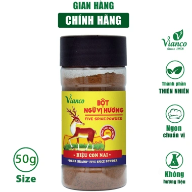 Combo 2 hủ bột gia vị Vianco Cà Ri 50g và Ngũ Vị Hương 50g giảm giá 54.000 VND