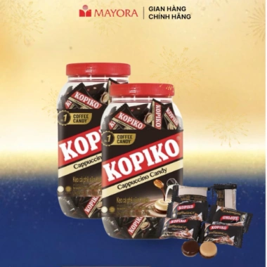 Combo 2 Hủ Kẹo Cà Phê Sữa Kopiko 560g - Giá chỉ 153.243 VND, hương vị đậm đà, ưu đãi siêu hấp dẫn