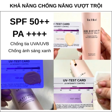 Combo 2 Kem Chống Nắng Nâng Tone The High Airfit Sun Cream - Hỗ Trợ Thay Thế Lớp Makeup, Giá Ưu Đãi 790.000₫