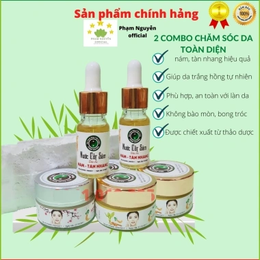 Combo 2 Kem Nám Đông Y Gia Truyền Phạm Nguyên - Giảm Nhăn, Đồi Môi, Tàn Nhang, Mụn, Dưỡng Trắng 669k