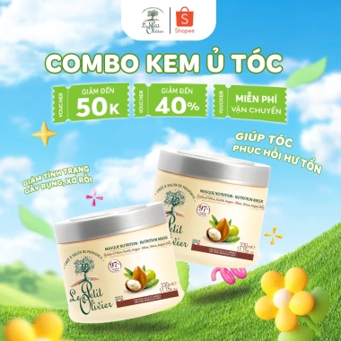 Combo 2 Kem Ủ Tóc Le Petit Olivier Chính Hãng Không Silicon - Giảm Rụng, Phục Hồi Hư Tổn, Mềm Mượt, Giá Ưu Đãi 400k