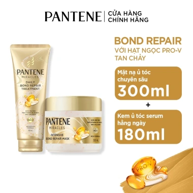 Combo 2 Kem Ủ Tóc Serum & Mặt Nạ Pantene Miracles - Phục hồi liên kết tóc, giá chỉ 263.000đ