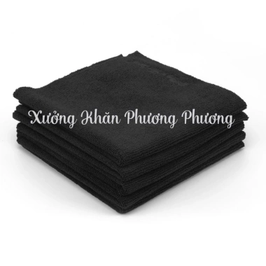 Combo 2 Khăn Gội Cotton Đen 35x80 (100‑110g) - Mềm Mại, Thấm Hút Tốt, Không Pha Màu, Giá 59.900₫