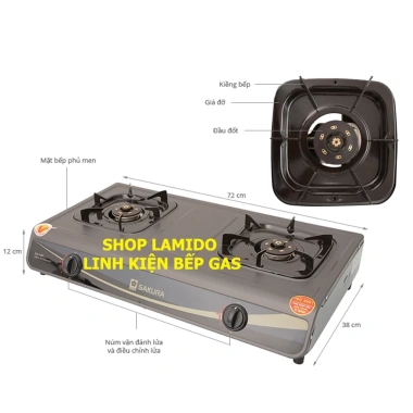 Combo 2 Kiềng Bếp Gas 6 Chân Sakura cho SA-640AS, 742AS - Giá chỉ 85.000₫ 8